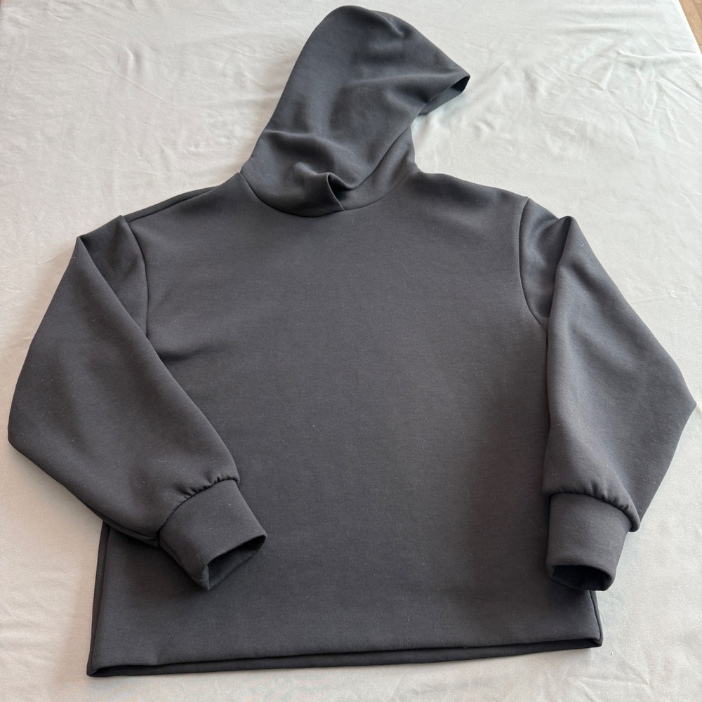 Uniqlo Womens Dry Soft Hoodie Black Long Sleeve Pullover Sweatshirt Small